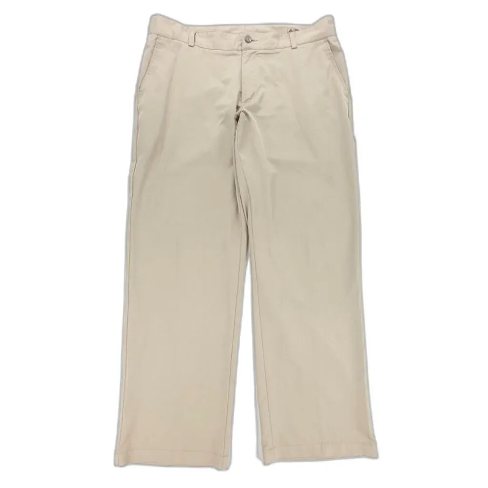 ADIDAS Climalite Classic Straight Tech Performance Golf Pant Mens 38 x 32 Khaki